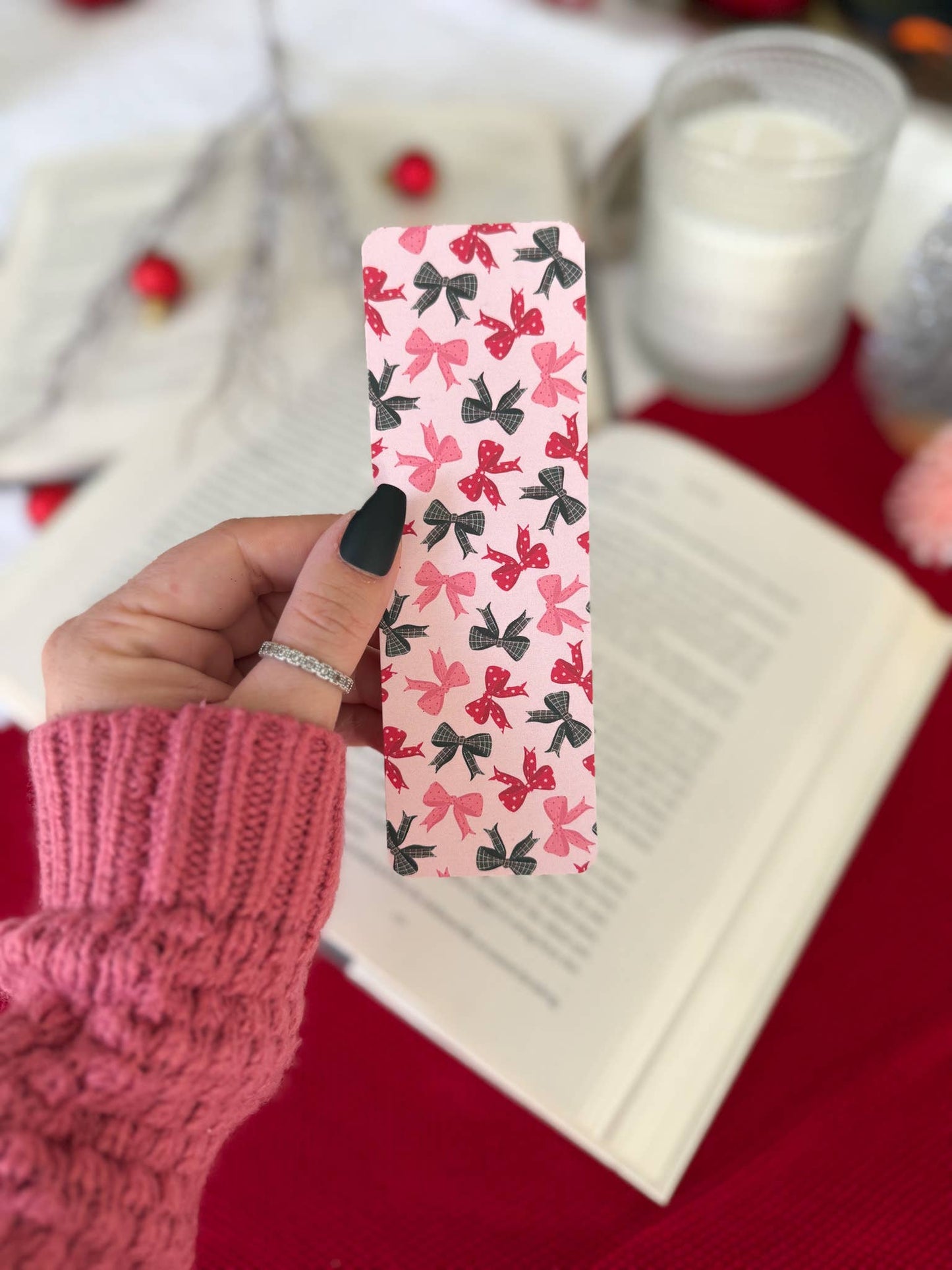 Christmas Bows Bookmark