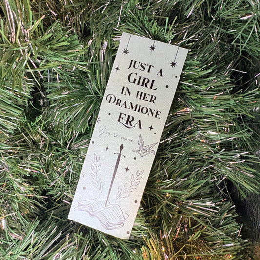 Just a Girl in Her Dramione Era Bookmark - Dual Sided