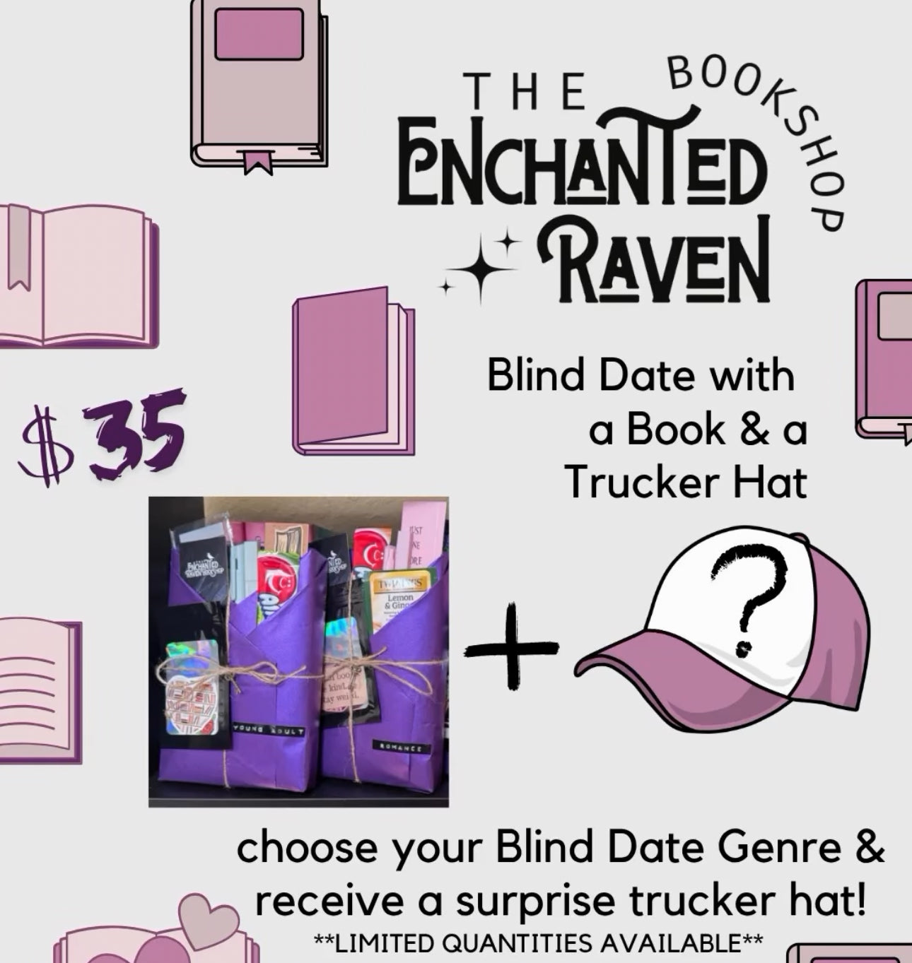Blind Date With A Book & Bookish Trucker Hat