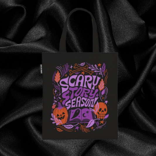 Scary Story Season Tote Bag