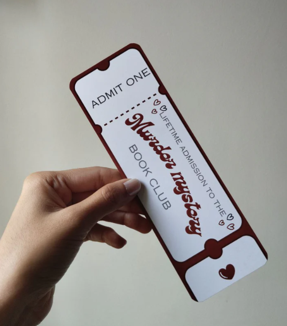 Murder Mystery Book Club Bookmark