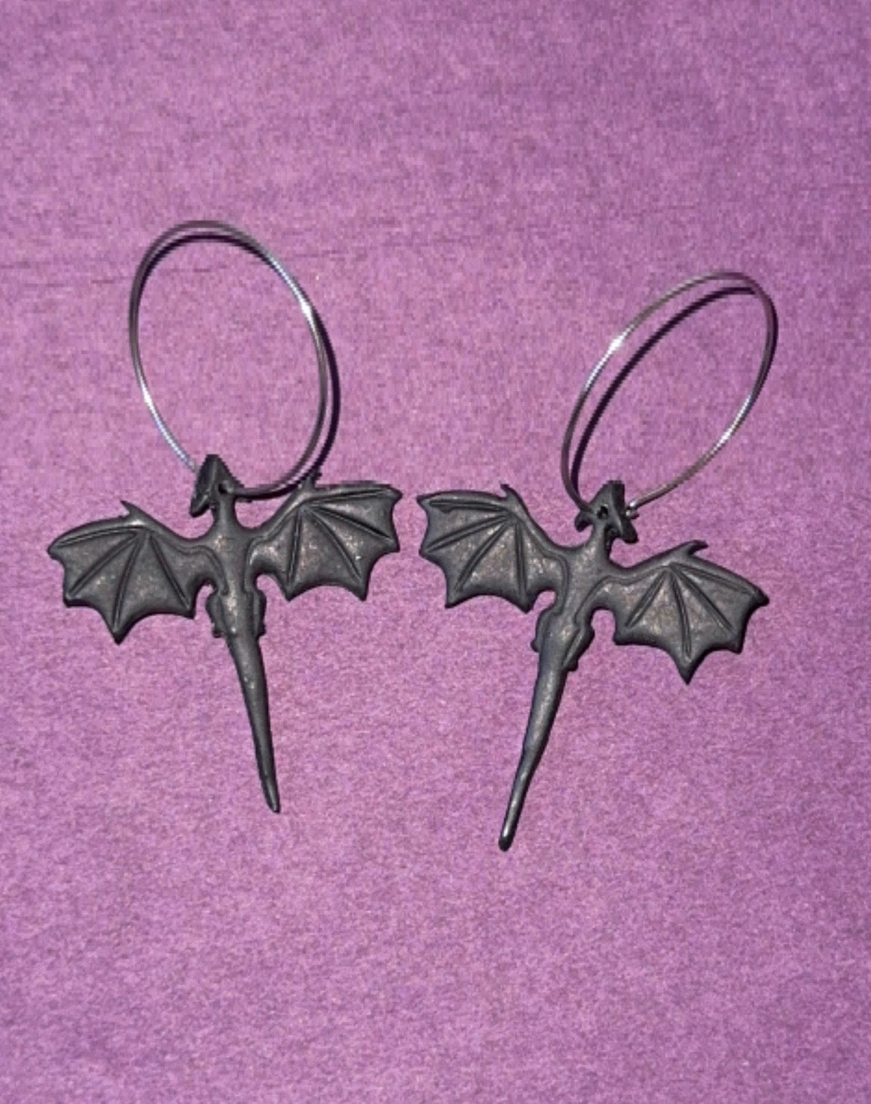 Handmade Polymer Clay Dragon Earrings
