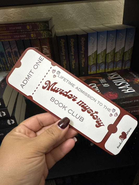 Murder Mystery Book Club Bookmark
