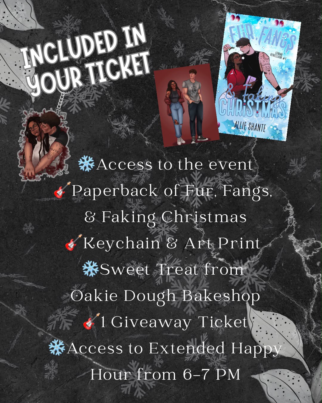 [AUTHOR SIGNING EVENT] Fur, Fangs & Faking Christmas by Allie Shante [Signed + Swag]
