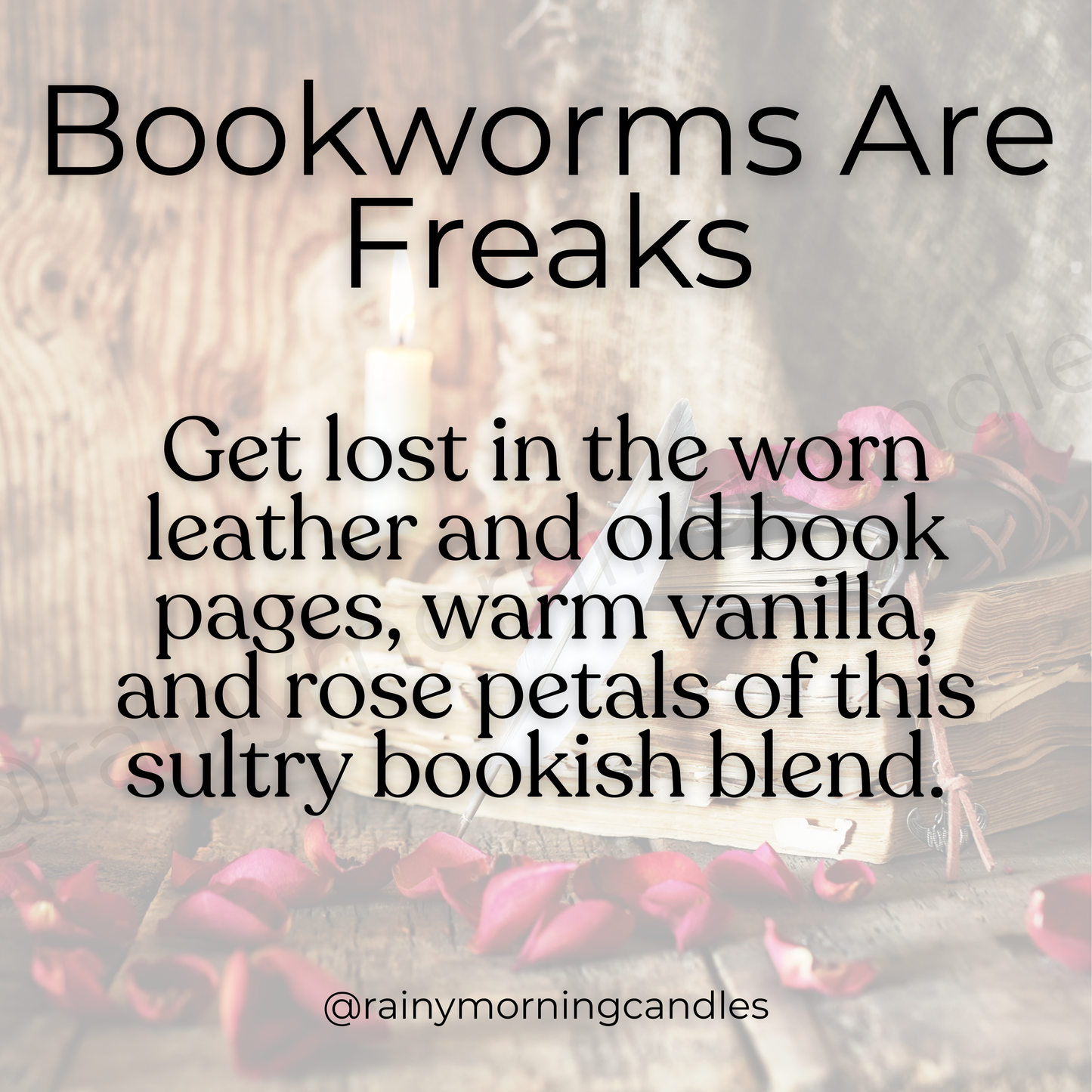 Bookworms Are Freaks | Leather Book + Vanilla Snap Bar Wax Melts