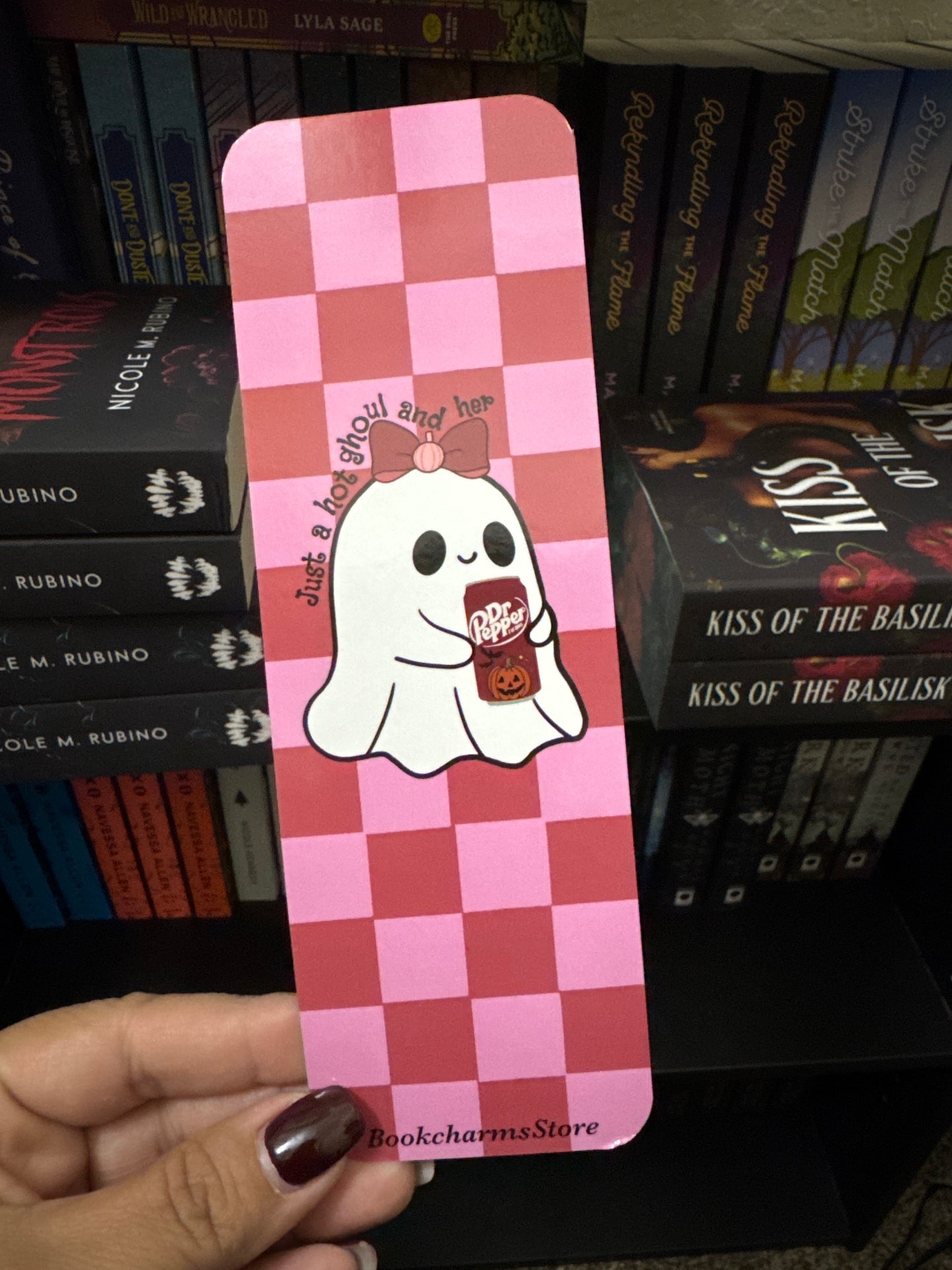 Hot Ghoul & Her Dr. Pepper Bookmark