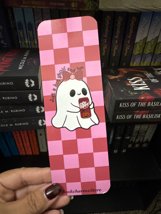 Hot Ghoul & Her Dr. Pepper Bookmark