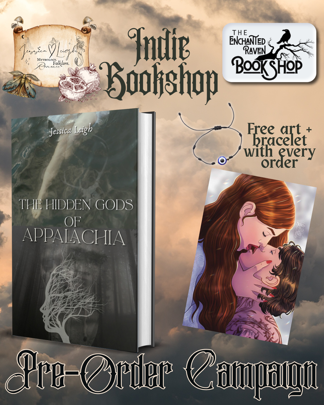 [INDIE BOOKSHOP CAMPAIGN] The Hidden Gods of Appalachia by Jessica Leigh [Signed + Swag]