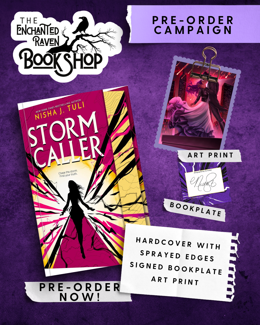 [PRE-ORDER CAMPAIGN] Storm Caller (Storm Breaker, 2) by Nisha J Tuli [Signed Bookplate + Swag]