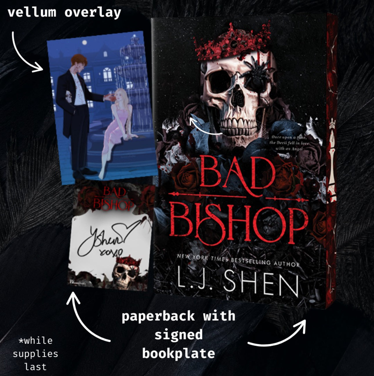 [ORDER INCENTIVE] Bad Bishop by L.J. Shen [Signed Bookplate + Swag-Deluxe Edition]