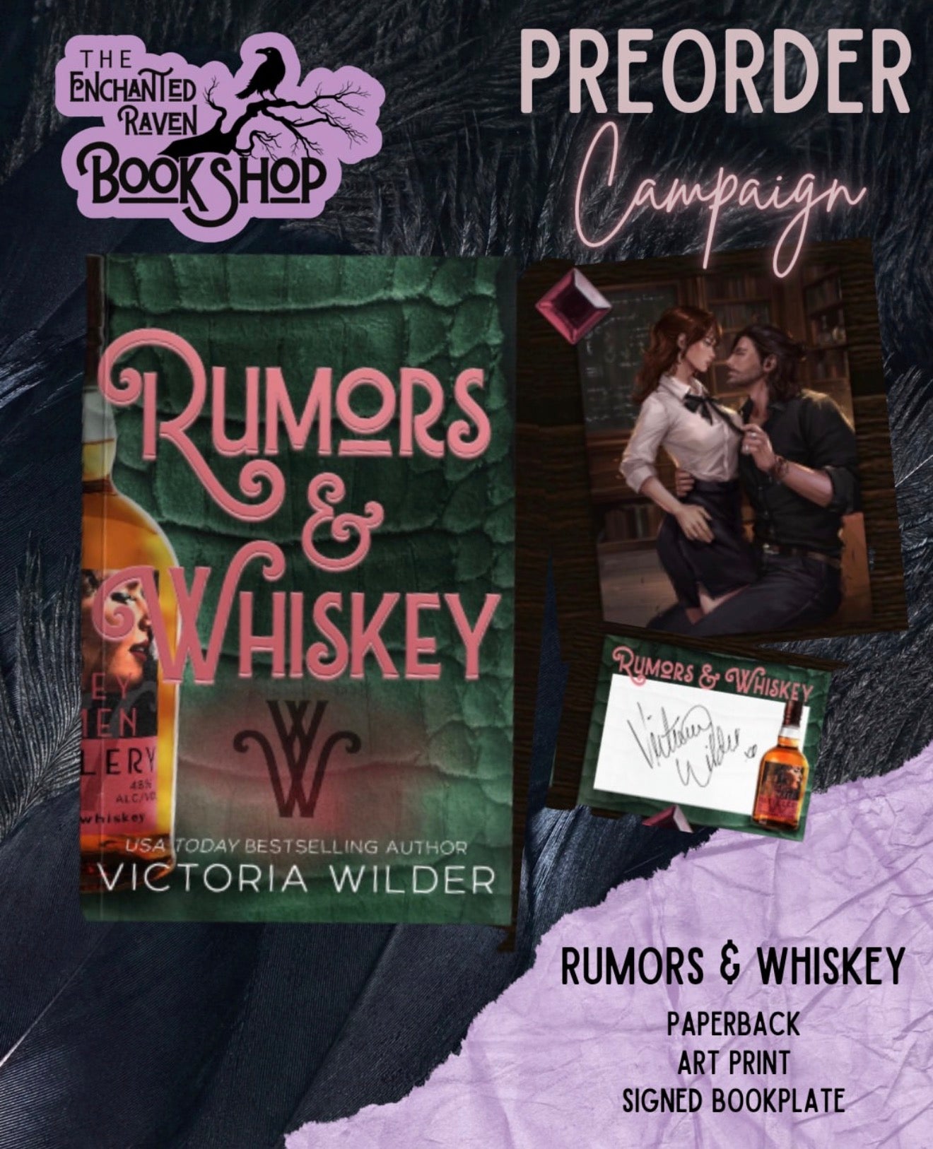 [ORDER CAMPAIGN] Rumors & Whiskey by Victoria Wilder [Signed Bookplate + Art Print]