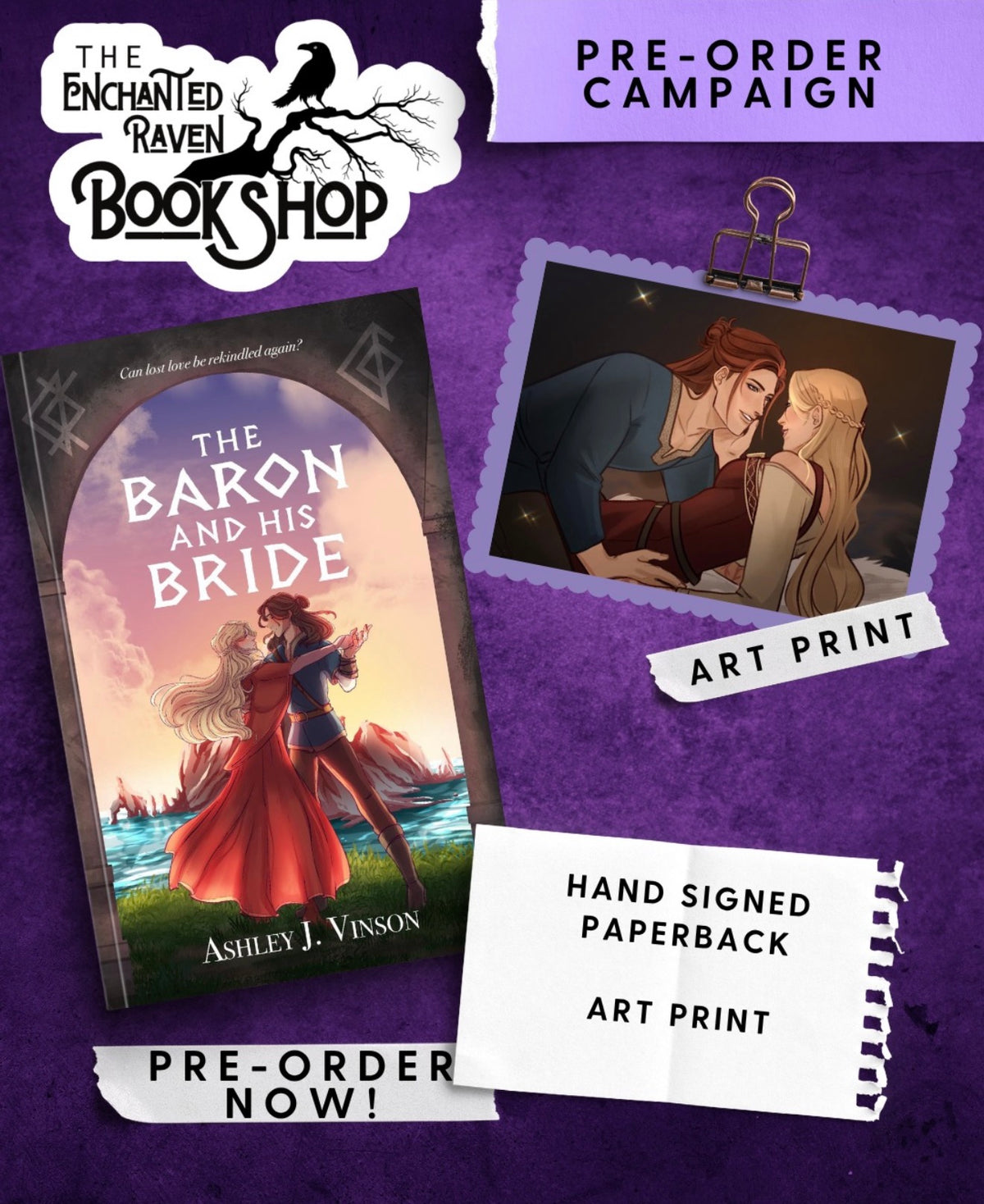[PRE-ORDER CAMPAIGN] The Baron and His Bride by Ashley J. Vinson [Signed + Swag]