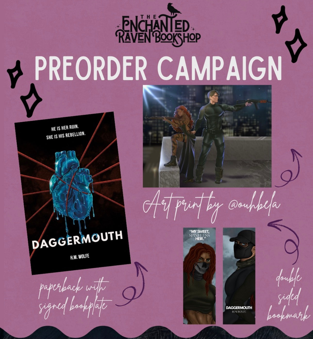 [PRE-ORDER INCENTIVE] Daggermouth by H.M. Wolf [Signed + Swag]