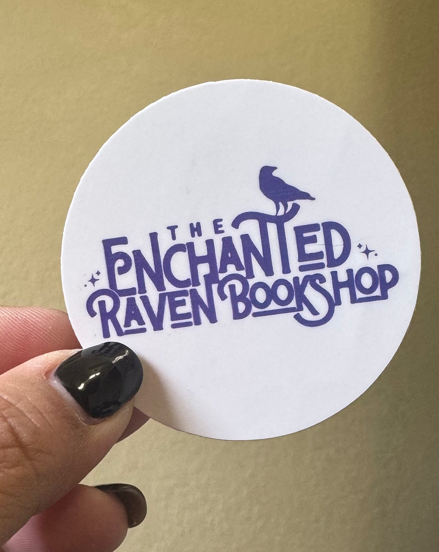 The Enchanted Raven Logo Sticker