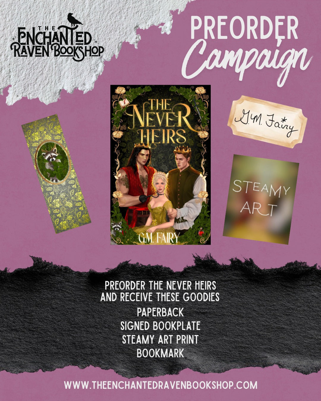 [PRE-ORDER CAMPAIGN] The Never Heirs (The Lost Pixies of Neverhaven #1) by G.M. Fairy [Signed Bookplate + Swag]