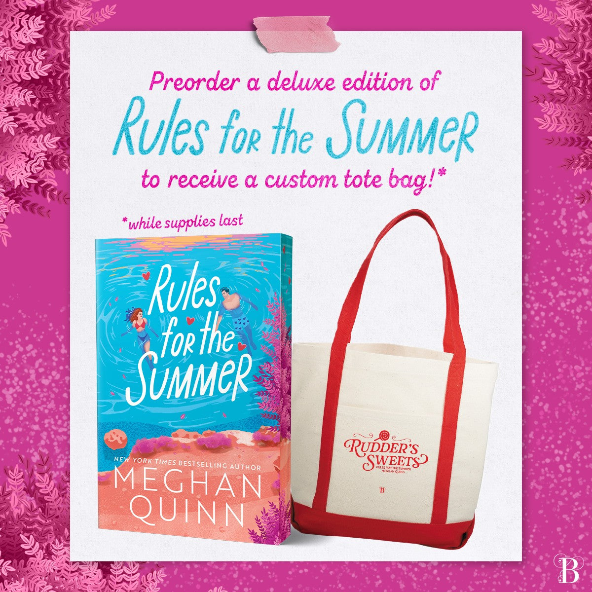 [ORDER INCENTIVE] Rules For The Summer by Meghan Quinn [Custom Tote Bag-Deluxe Limited Edition]