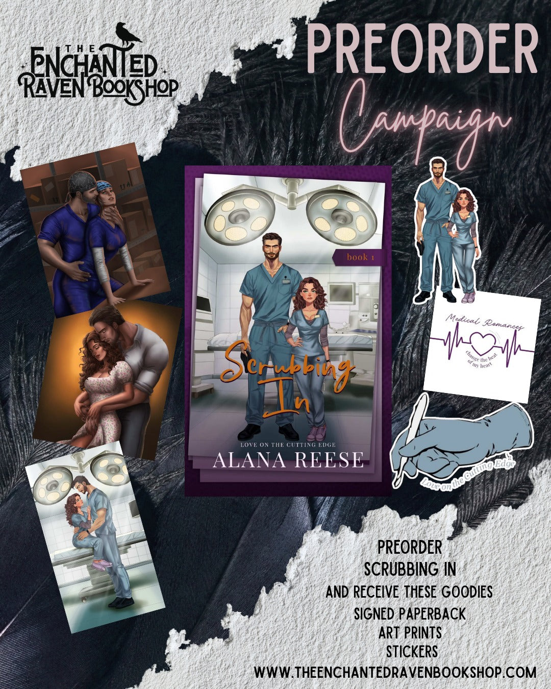 [PRE-ORDER CAMPAIGN] Scrubbing In (Love on the Cutting Edge Book 1) by Alana Reese [Signed + Swag]