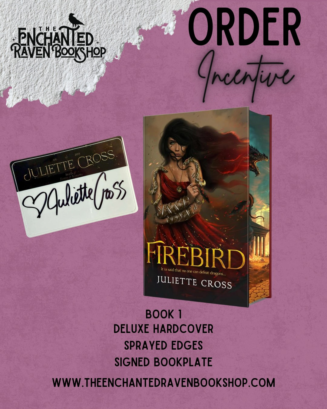 [ORDER INCENTIVE] Firebird (The Fire That Binds, 1) by Juliette Cross [Signed Bookplate Included]
