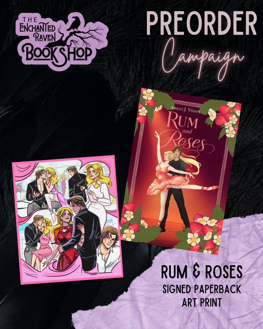 [PRE-ORDER CAMPAIGN] Rum and Roses by Ashley J. Vinson [Signed + Swag]
