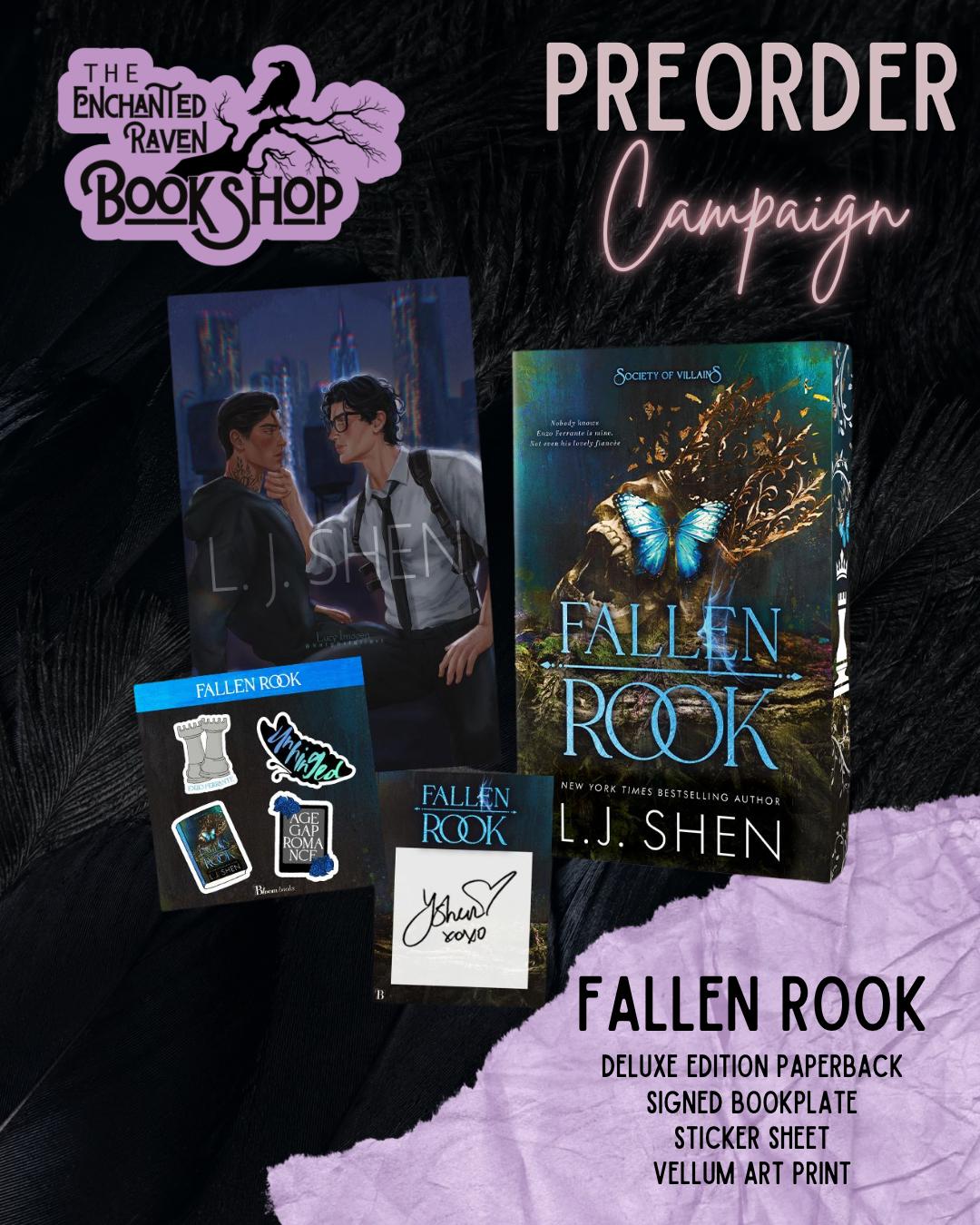 [PRE-ORDER CAMPAIGN] Fallen Rook (Society of Villains, 3) by L.J. Shen [Signed Bookplate + Swag-Deluxe Edition]