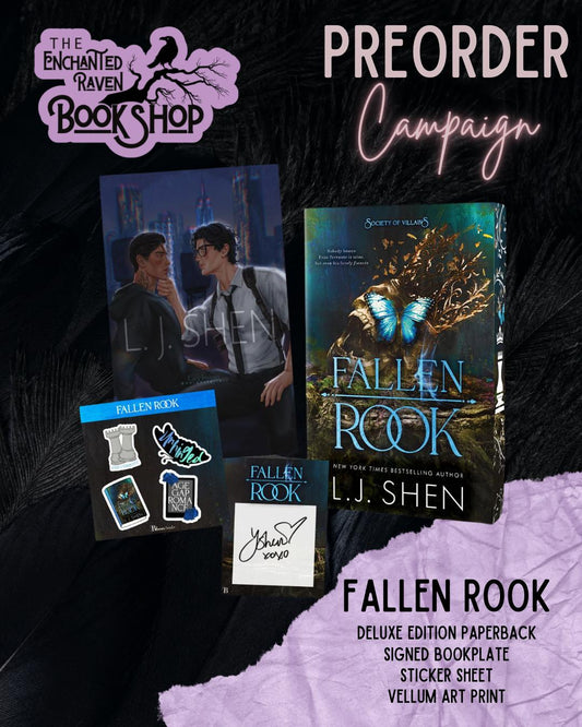 [PRE-ORDER CAMPAIGN] Fallen Rook (Society of Villains, 3) by L.J. Shen [Signed Bookplate + Swag-Deluxe Edition]