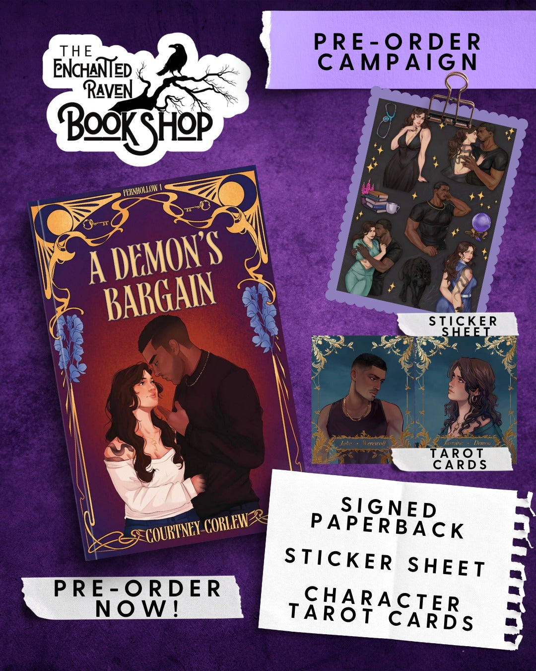 [PRE-ORDER CAMPAIGN] A Demon’s Bargain by Courtney Corlew [Signed + Swag]