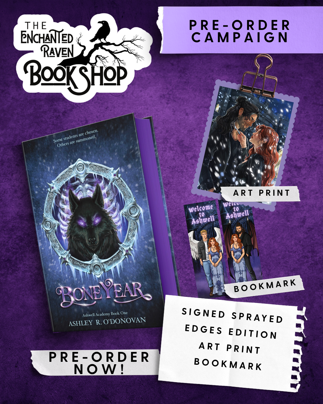 [PRE-ORDER CAMPAIGN] Bone Year by Ashley R. O’Donovan [Signed + Swag]