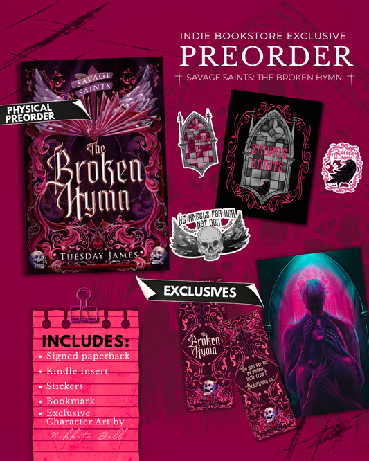 [PRE-ORDER CAMPAIGN] The Broken Hymn by Tuesday James [Signed + Swag]