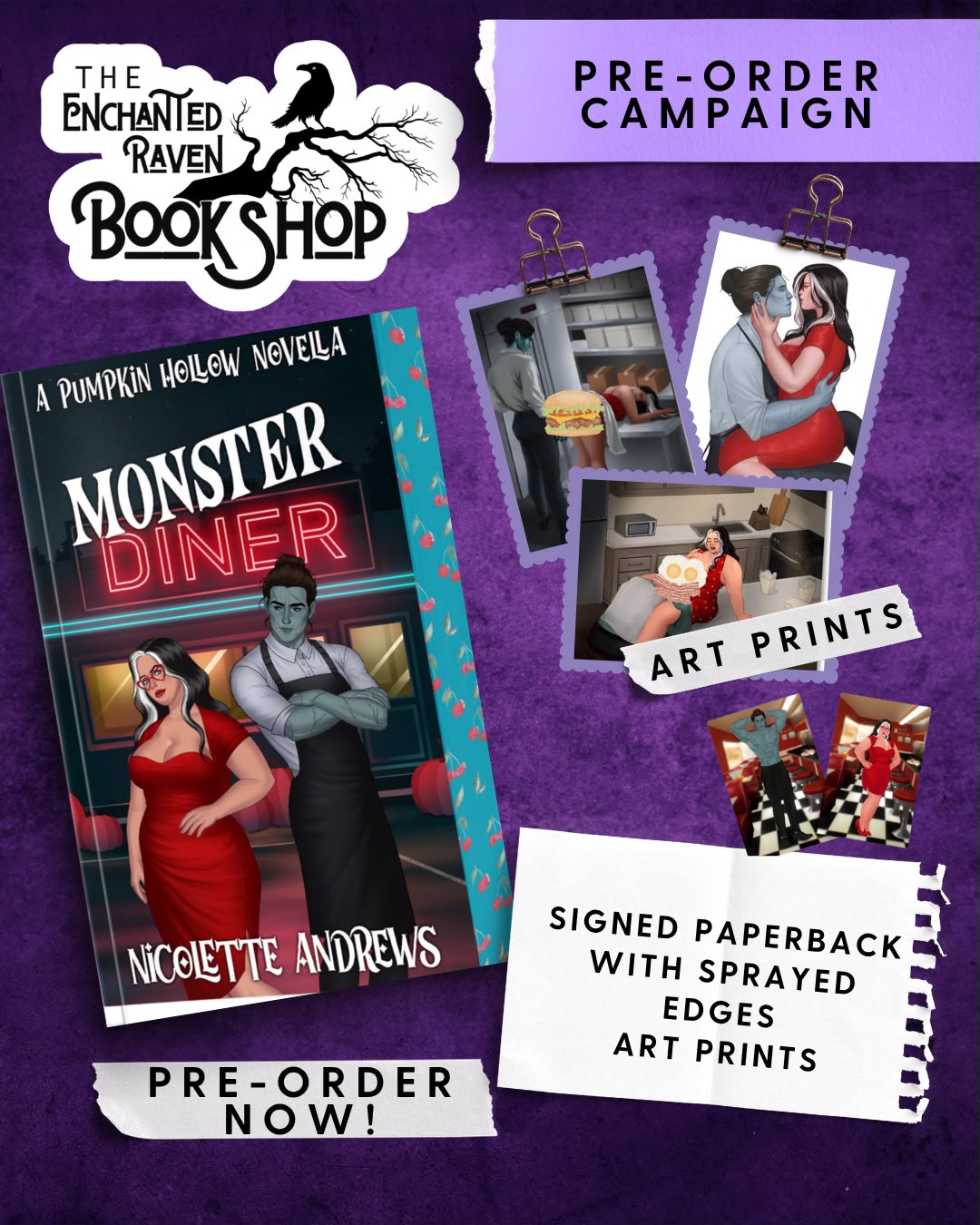 Monster Diner by Nicolette Andrews [Signed + Swag-Special Edition]