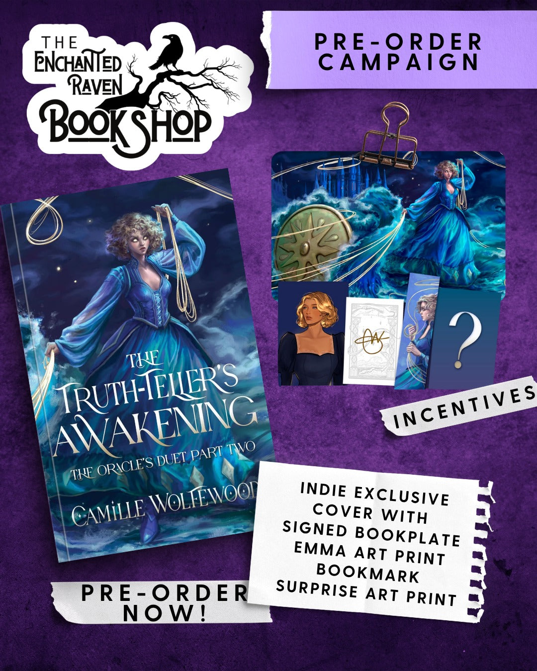 [PRE-ORDER CAMPAIGN] The Truth-Teller’s Awakening by Camille Wolfewood [Signed Bookplate + Swag]