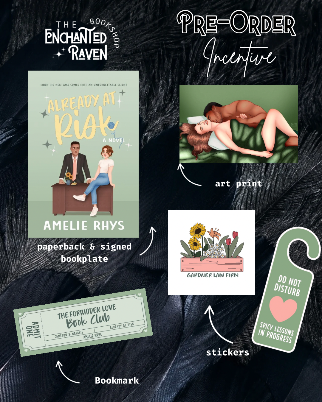 [PRE-ORDER INCENTIVE] Already At Risk by Amelie Rhys [Signed Bookplate + Swag]