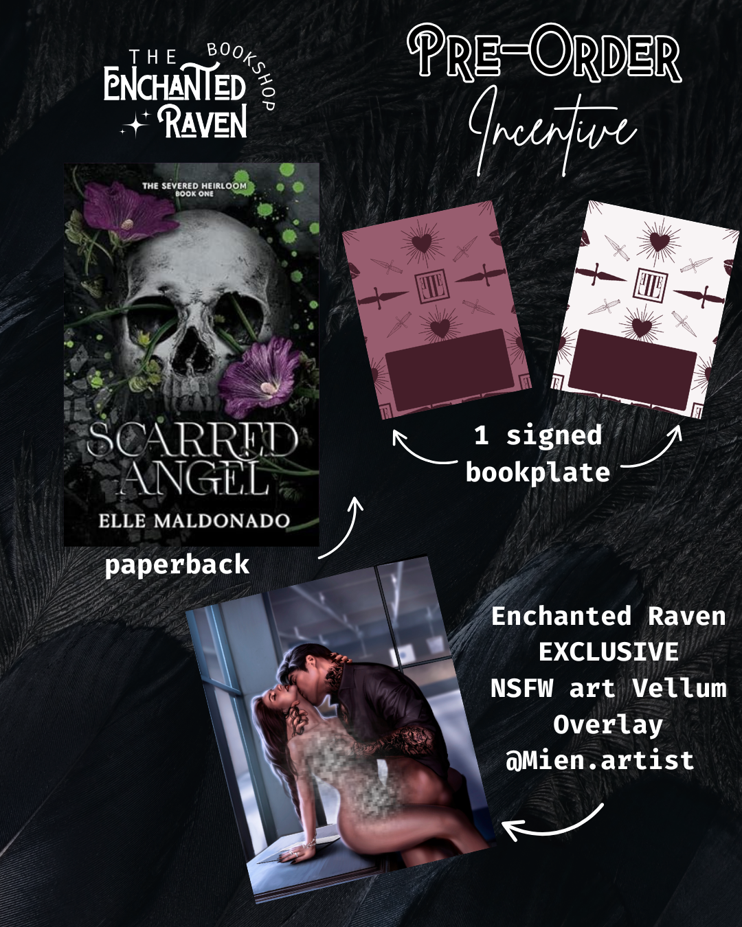 [PRE-ORDER EXCLUSIVE] Scarred Angel (The Severed Heirloom Book 1) by Elle Maldonado [Signed Bookplate + Exclusive Character Art Overlay]