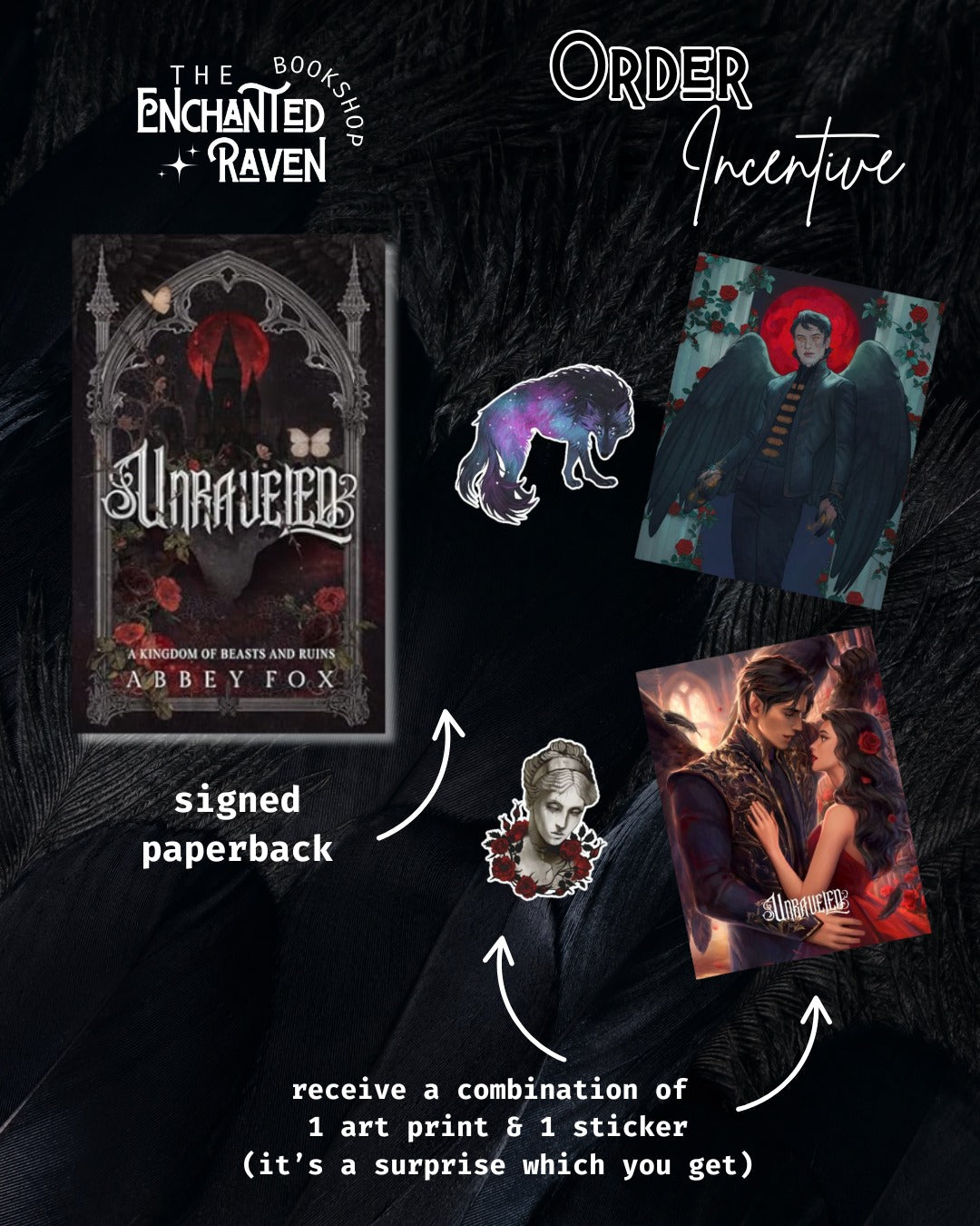 [ORDER INCENTIVE] Unraveled: A Gothic Fantasy Romance by Abbey Fox [Signed + Swag]