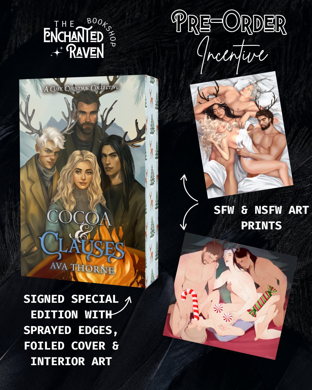 [PRE-ORDER INCENTIVE] Cocoa & Clauses by Ava Thorne [Signed + Swag]