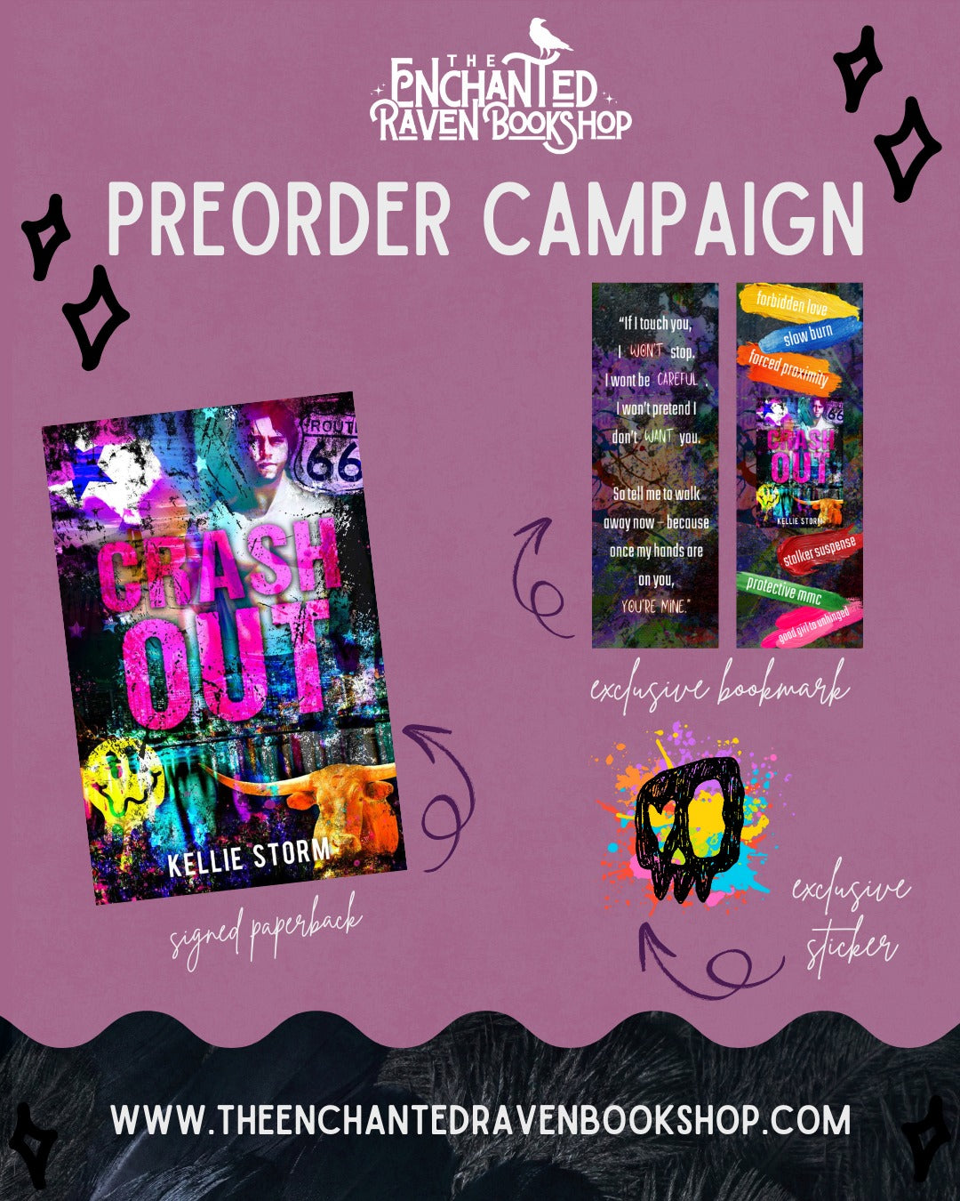 [PRE-ORDER CAMPAIGN] Crash Out by Kellie Storm [Signed + Swag]