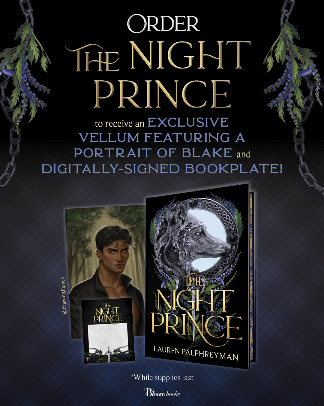 [PRE-ORDER CAMPAIGN] The Night Prince (Book 2) by Lauren Palphreyman [Vellum Overlay + Digitally Signed Bookplate-Deluxe Edition]