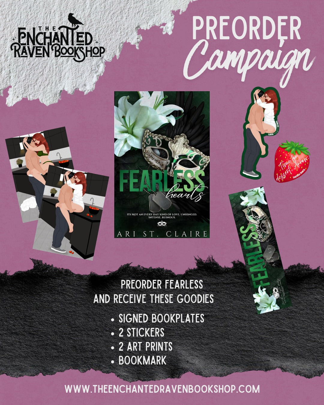 [PRE-ORDER INCENTIVE] Fearless Hearts by Ari St. Claire [Signed Bookplate + Swag]