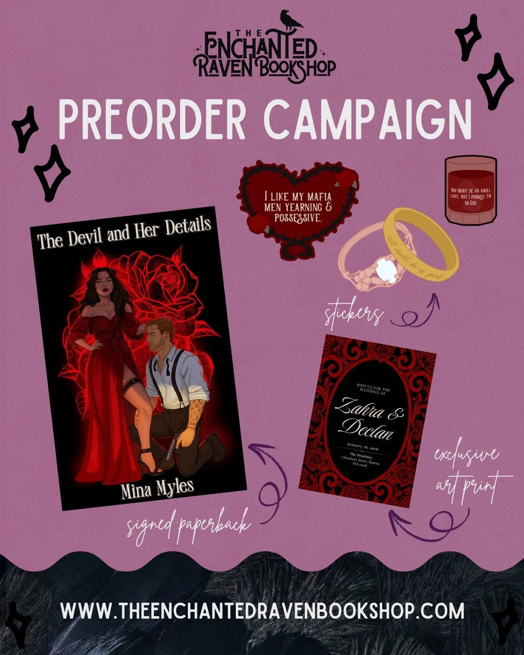 [PRE-ORDER EXCLUSIVE] The Devil and Her Details by Mina Myles [Signed + Exclusive Swag]
