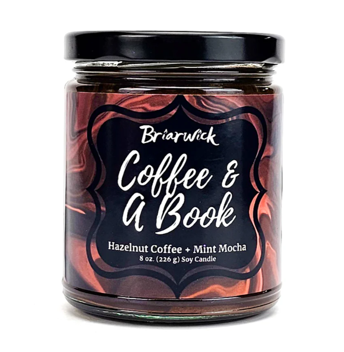 Coffee and a Book Candle