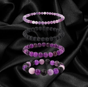 Beaded Gemstone Bracelet Stack