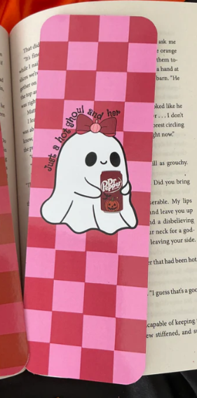 Hot Ghoul & Her Dr. Pepper Bookmark