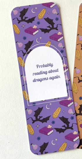 Probably Reading About Dragons Again Bookmark
