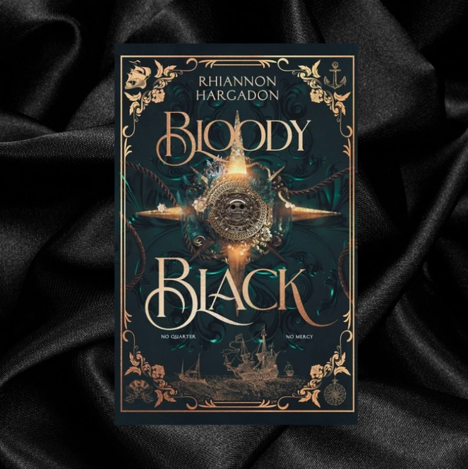 [PRE-ORDER EXCLUSIVE] Bloody Black by Rhiannon Hargadon [Signed Bookplate + Swag-Foiled w/ Sprayed Edges]