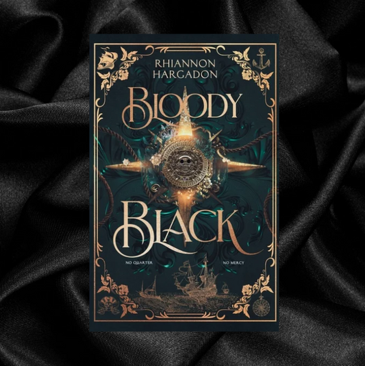 [PRE-ORDER EXCLUSIVE] Bloody Black by Rhiannon Hargadon [Signed Bookplate + Swag-Foiled w/ Sprayed Edges]