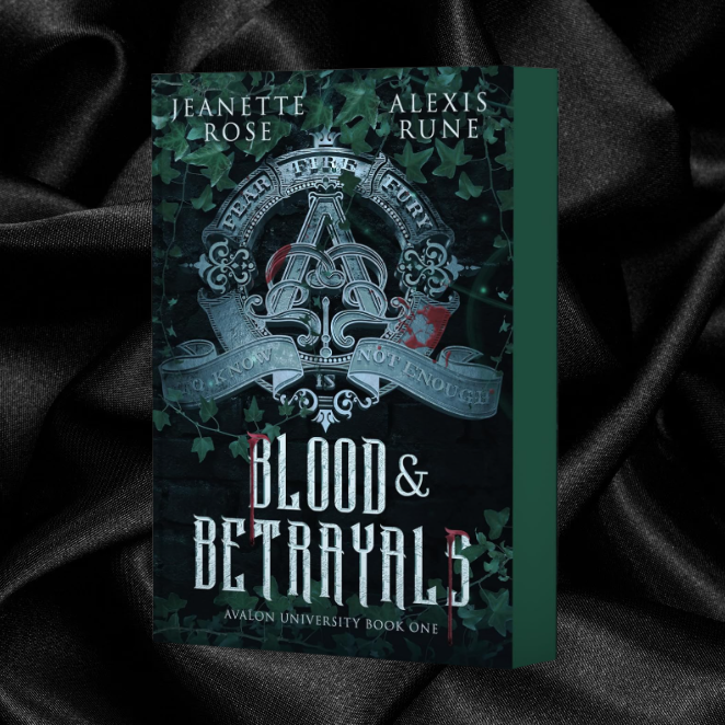 [PRE-ORDER INCENTIVE] Blood & Betrayals (Avalon University #1) by Jeanette Rose & Alexis Rune [Signed Bookplate]