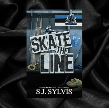 Skate the Line (Blue Devils Hockey Book 2) by SJ Sylvis [Signed]