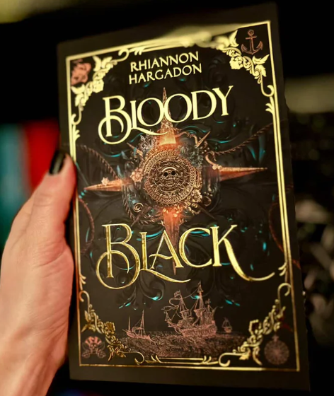[PRE-ORDER EXCLUSIVE] Bloody Black by Rhiannon Hargadon [Signed Bookplate + Swag-Foiled w/ Sprayed Edges]