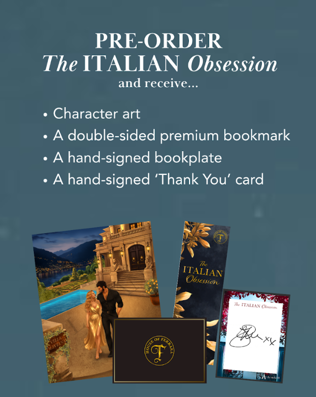 [PRE-ORDER CAMPAIGN] The Italian Obsession (House of Ferrara) by T L Swan [Signed Bookplate + Swag]