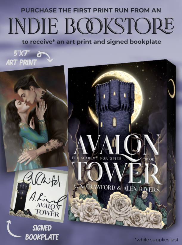 [PRE-ORDER CAMPAIGN] Avalon Tower (Fey Academy for Spies #1) C.N. Crawford and Alex Rivers [Signed Bookplate + Swag-Deluxe Special Edition]