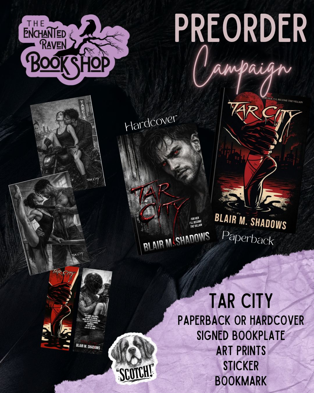 [PRE-ORDER CAMPAIGN] Tar City by Blair M. Shadows [Signed Bookplate + Swag]